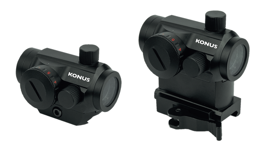 Red dot Konus Nuclear-QR-2 1x22 con base a sgancio rapido