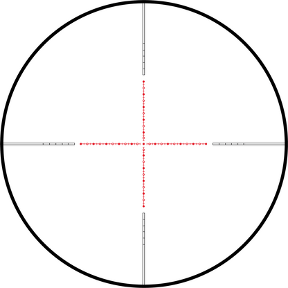 Reticolo 1/2 Mil-Dot illuminato del cannocchiale Konus Diablo 6-24x50