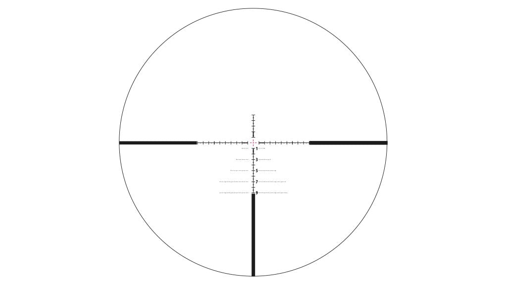 Reticolo Advanced Ballistic illuminato del Konus Fearless-HD 4-16x50
