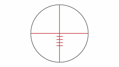 Reticolo balistico illuminato del Konus Fighter 4-16x50