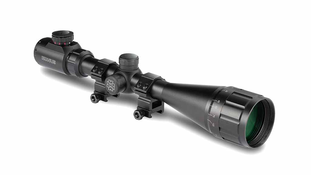 Konus Fighter 4-16x50 A.O. cannocchiale da puntamento con anelli Weaver/Picatinny