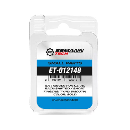Eemann Tech grilletto SA arretrato (Back-Shifted) liscio nero per CZ 75