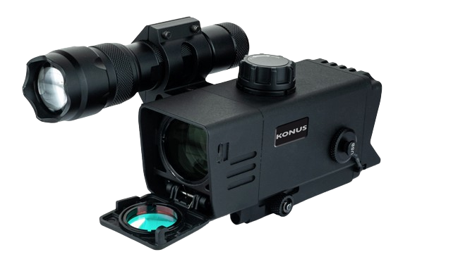 Konus Konuspro NV-3 3-9x32 vista frontale con filtro diurno e illuminatore zoom