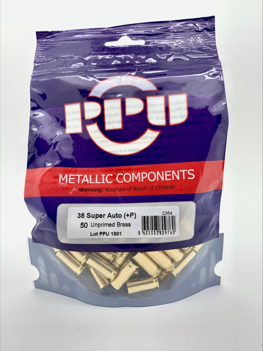 Prvi Partizan Reloading Brass 38 Super Auto - 50 Pcs