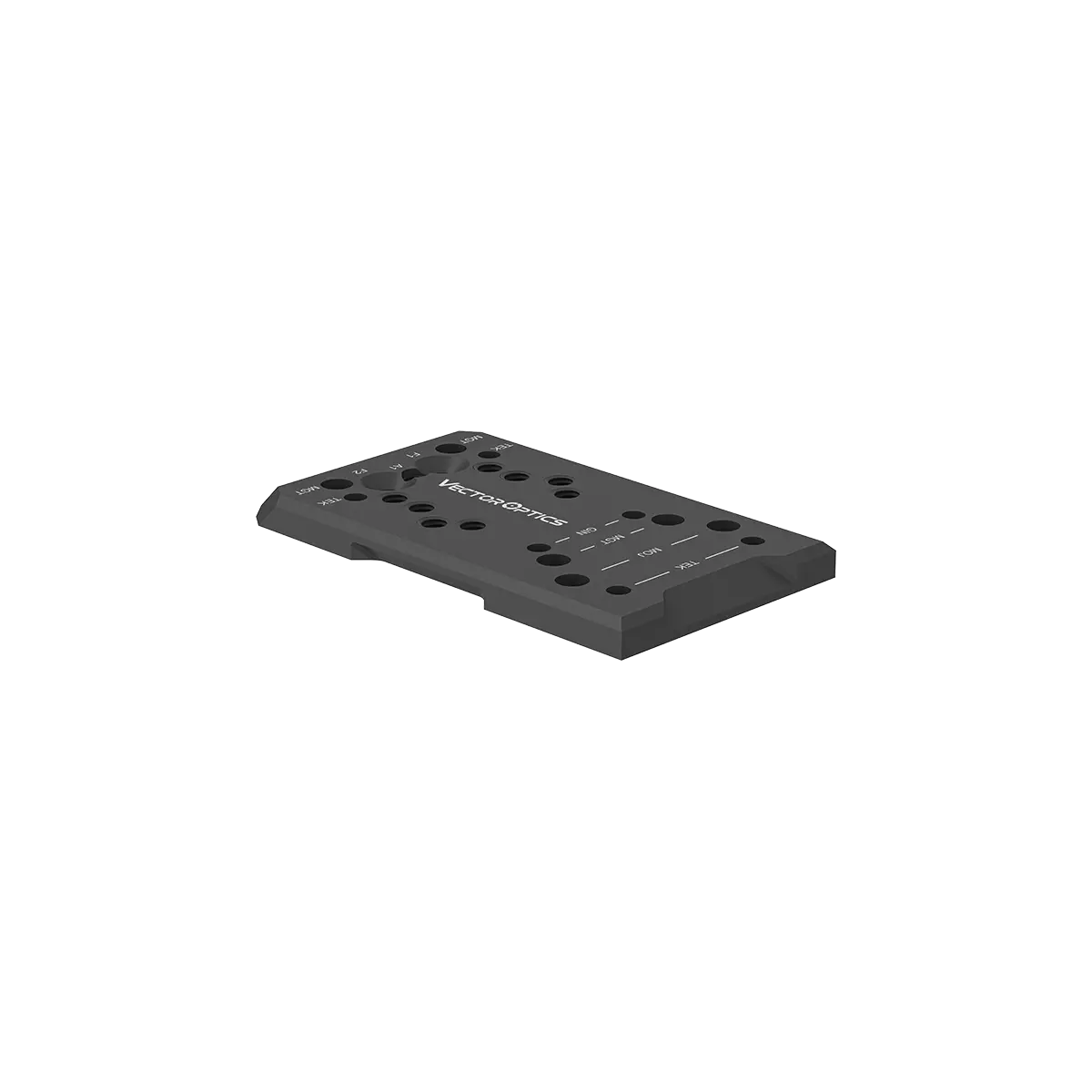 I quattro footprint dell'adattatore Vector Optics 4 in 1