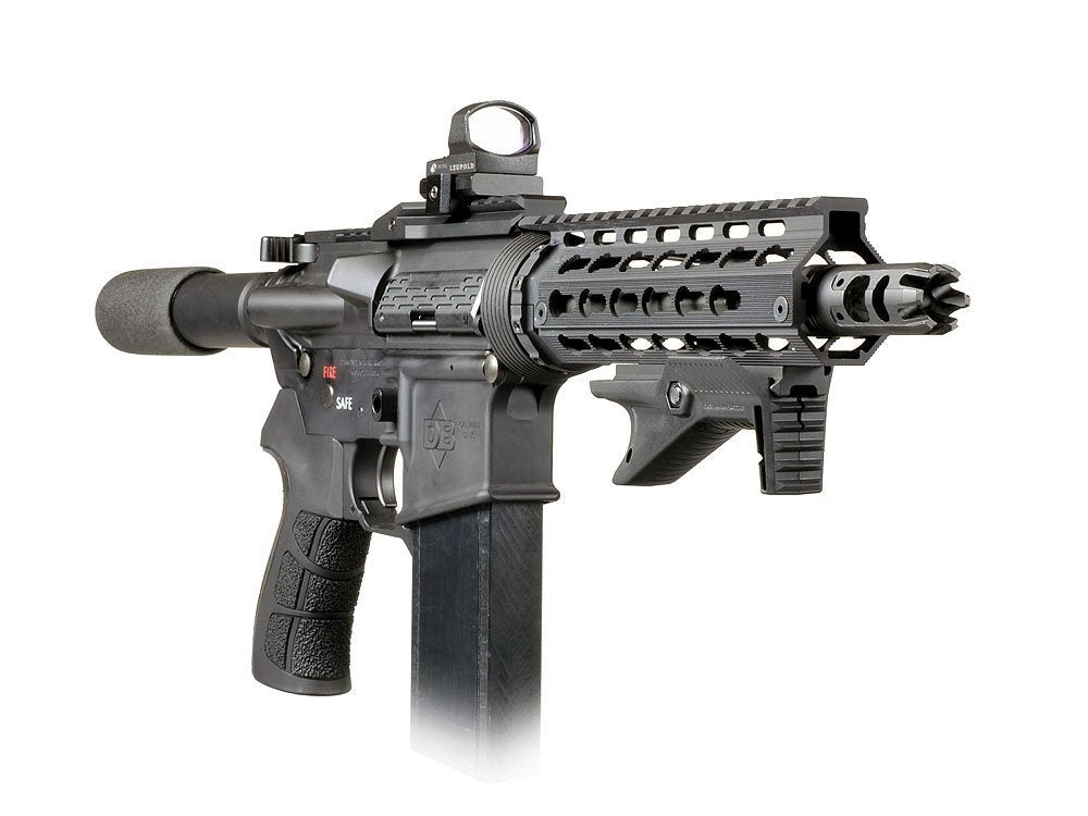 Strike Industries AR Mega Fins / Key-Mod Handguard Rail DROP IN 9" - BK