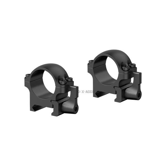 Anelli in acciaio Vector Optics a sgancio rapido da 25,4 mm profilo basso