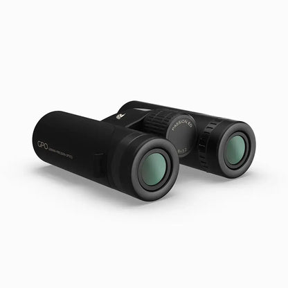 GPO Passion ED 8x32 nero, vista degli obiettivi da 32 mm