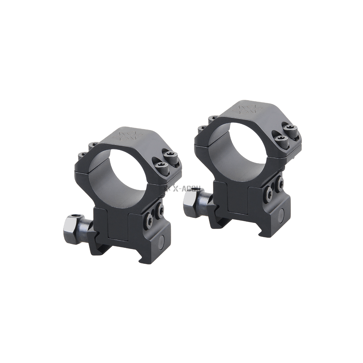 Anelli Vector Optics X-ACCU da 25,4 mm Picatinny ad altezza regolabile