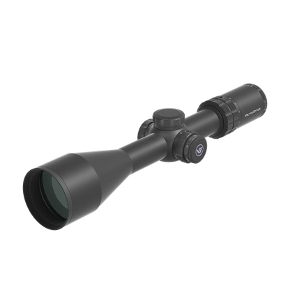 Dettaglio dell'obiettivo da 56 mm del Vector Optics Grizzly 3-18x56i HD