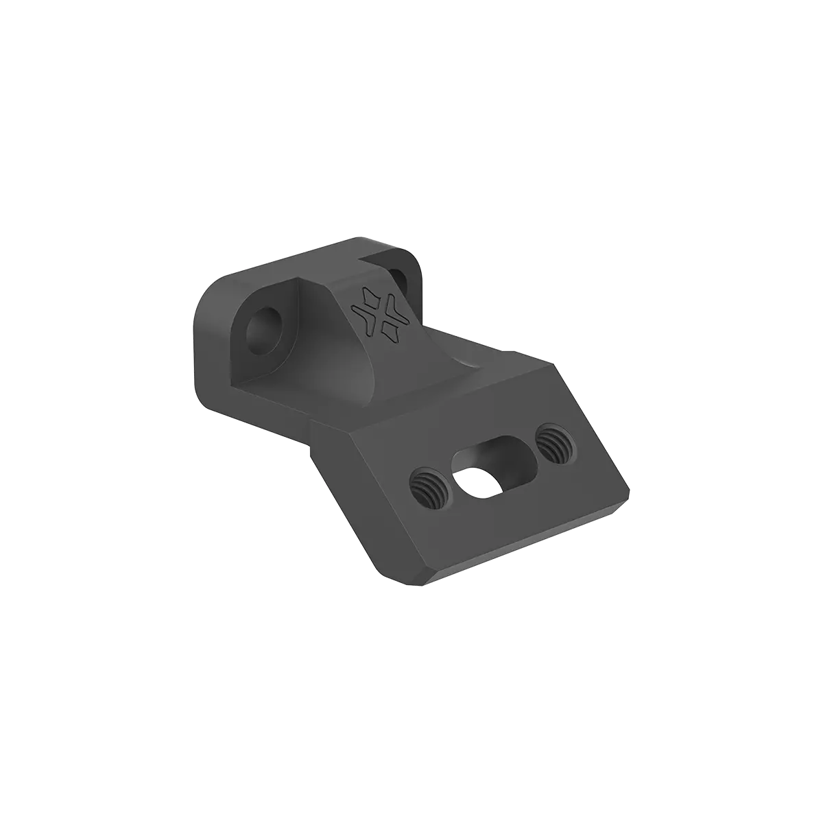 Dettaglio dell'adattatore VAS offset 45 gradi in lega 6061-T6