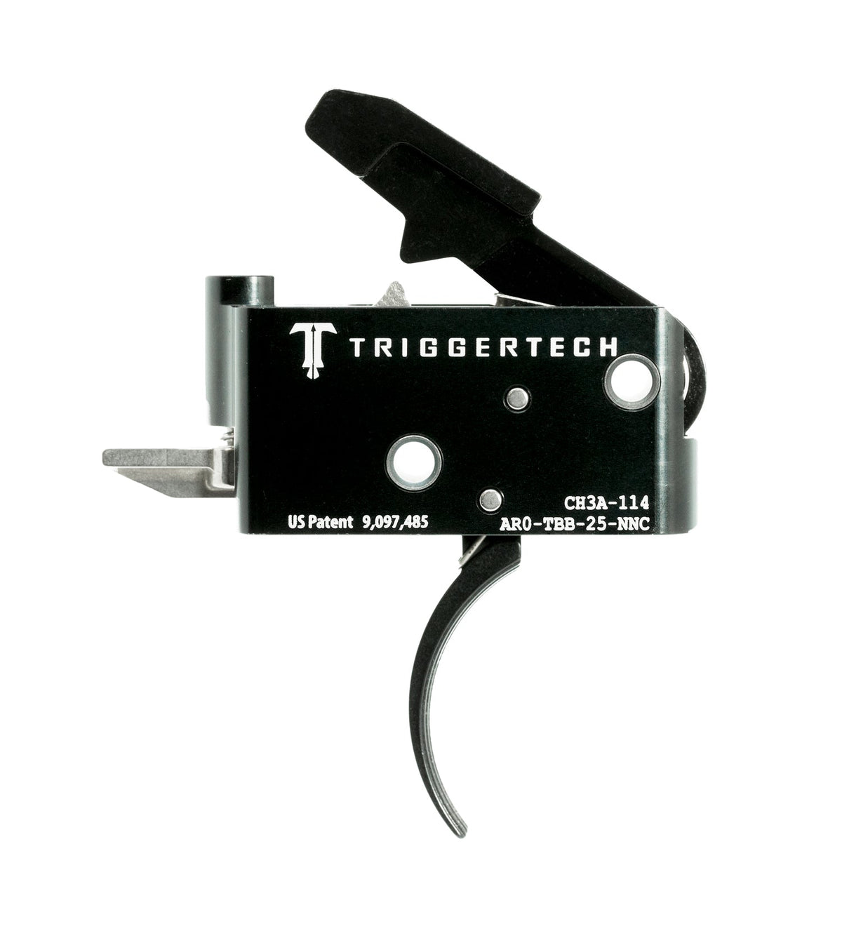 TriggerTech AR-15 Adaptable due stadi grilletto curvo nero