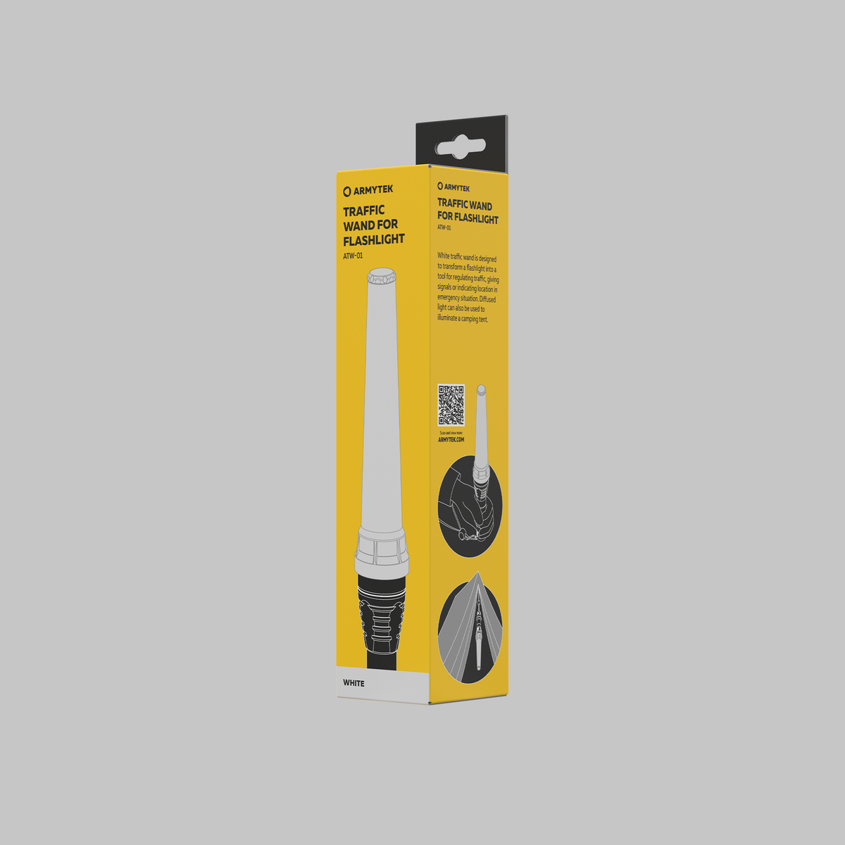 Armytek ATW-01 bianco, dettaglio