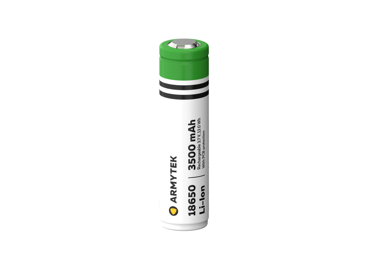 Armytek batteria 18650 Li-Ion 3500 mAh protetta