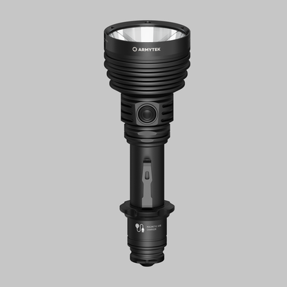 Armytek Barracuda Pro Max torcia ricercatrice, vista laterale