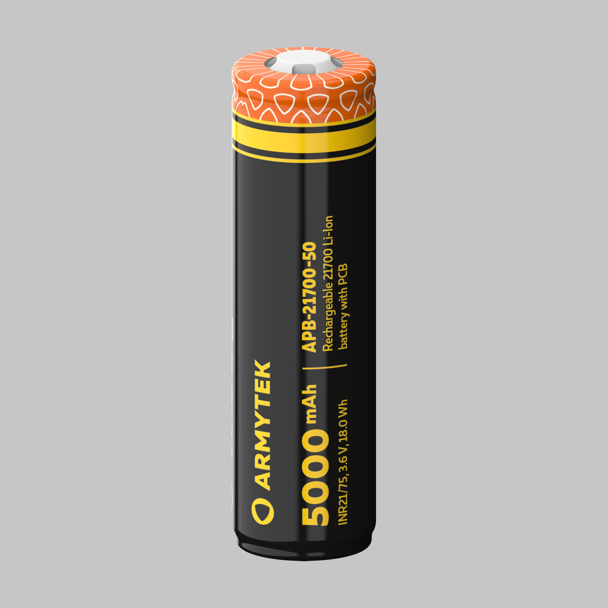 Armytek batteria 21700 Li-Ion 5000 mAh protetta