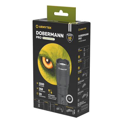 Armytek Dobermann Pro Magnet USB, confezione