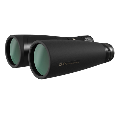 Binocolo GPO Passion ED 8x56 nero, vista angolata del corpo in magnesio