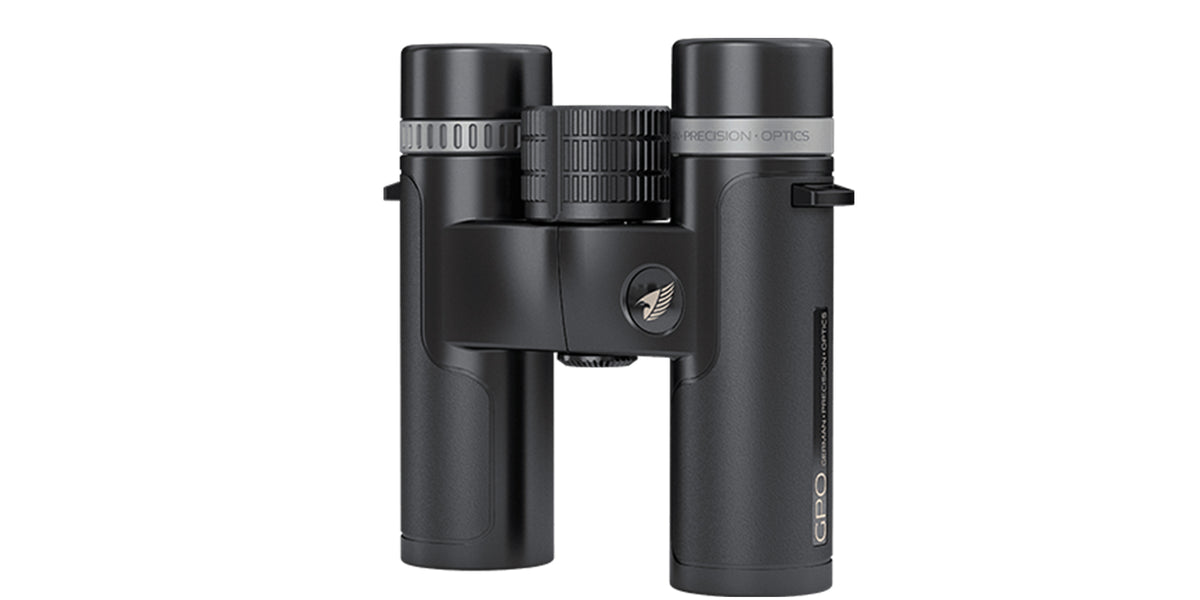 Binocolo GPO Passion SD 8x26 nero, vista frontale