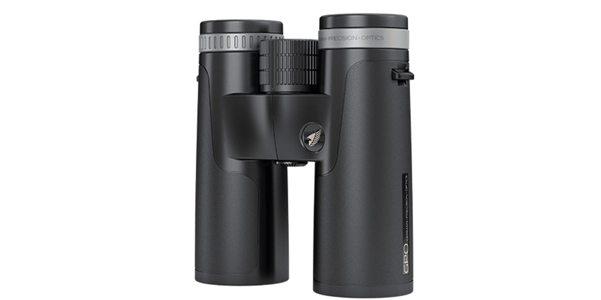 Binocolo GPO Passion SD 10x42 nero, vista frontale