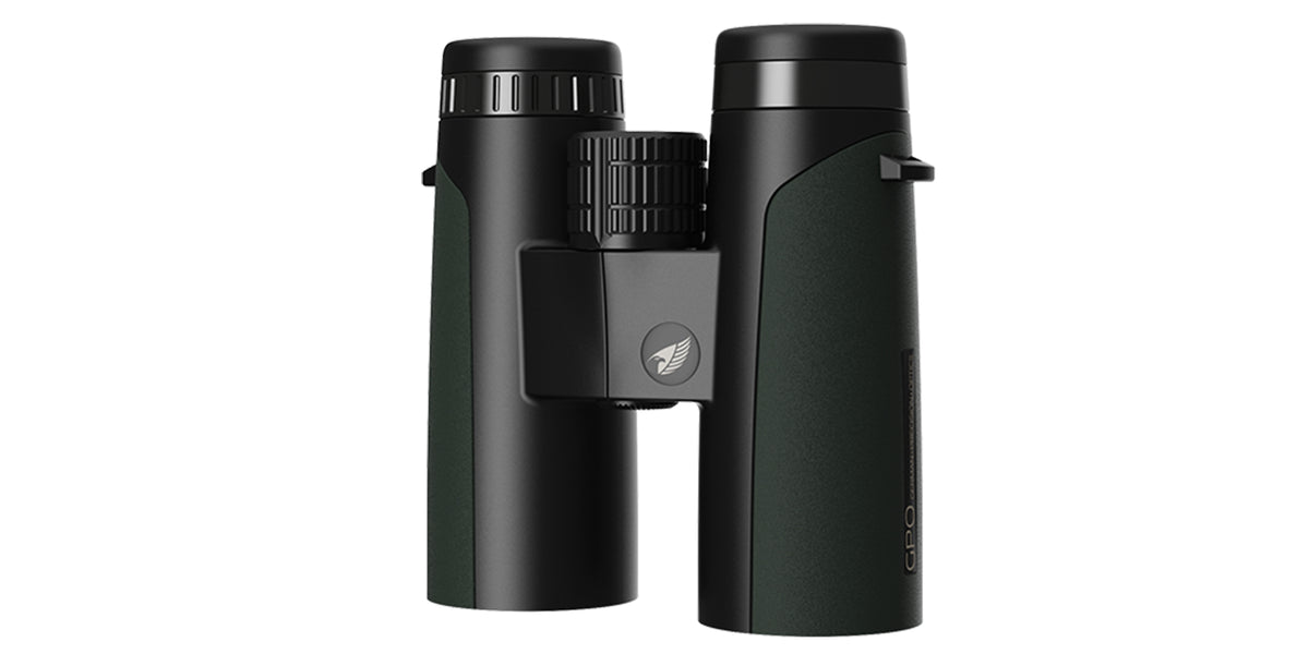 Binocolo GPO Passion ED 8x42 verde, vista frontale