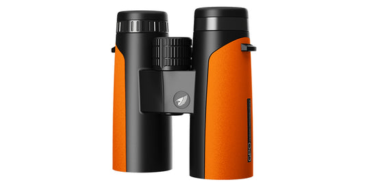 Binocolo GPO Passion ED 8x42 arancione, vista frontale