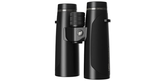 Binocolo GPO Passion HD 10x42 nero, vista frontale
