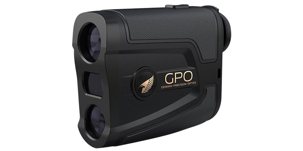 Telemetro laser GPO RangeTracker 1800 6x20 nero, vista laterale