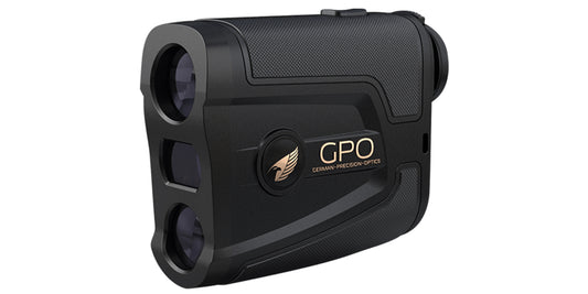 Telemetro laser GPO RangeTracker 1800 6x20 nero, vista laterale