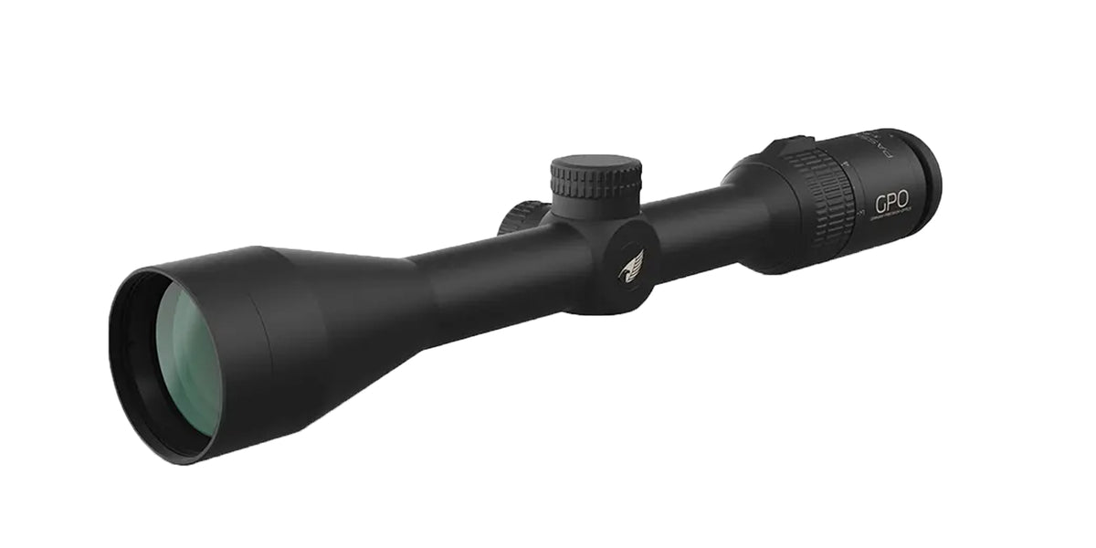 Cannocchiale GPO Passion 3x 3-9x42, vista di tre quarti