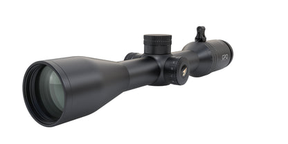 Cannocchiale GPO Spectra 6x 1,5-9x44i G4i Drop, vista di tre quarti anteriore