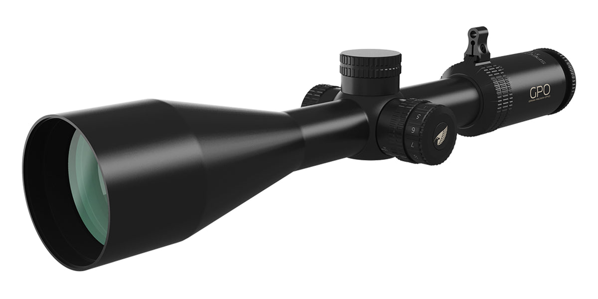 Cannocchiale GPO Spectra 6x 3-18x56i BRi, vista di tre quarti anteriore