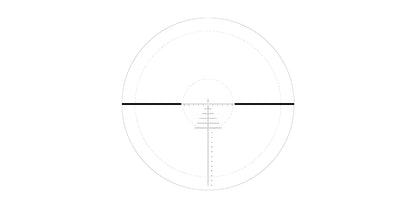 Schema del reticolo PLRi a primo piano focale del cannocchiale GPO Spectra 6x 4,5-27x50i