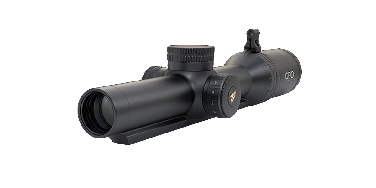 Cannocchiale GPO Spectra 8x 1-8x24i Rail G4i Fiber con slitta di montaggio integrata