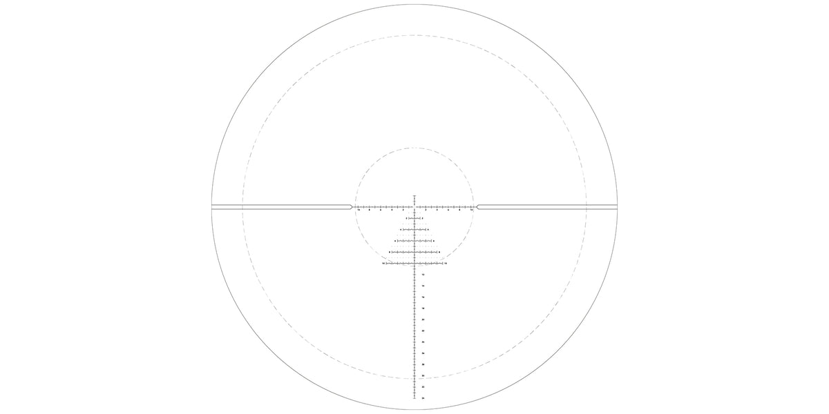 Reticolo PLR FFP dello spotting scope GPO TAC Spotter 15-45x60