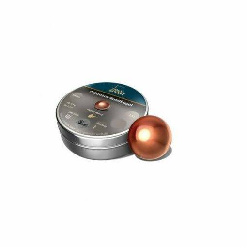 H&N Sport pallini sferici ramati (Rundkugeln) calibro 4,45 mm (.175), confezione da 500