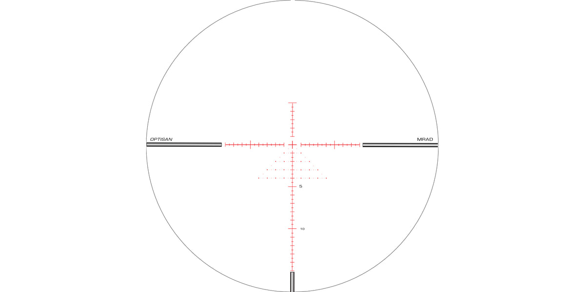 Reticolo illuminato MRAD-MHP10i del cannocchiale Optisan EVX Gen II 4-16x44i