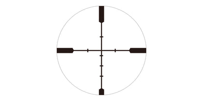 Reticolo balistico BCR del cannocchiale Optisan HX 4-12x40