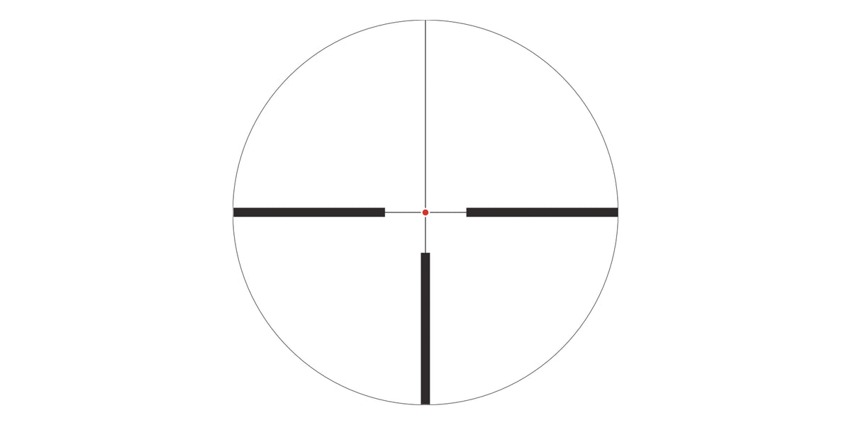 Reticolo illuminato G4Ai10 tipo German No.4 del cannocchiale Optisan EVE 2,5-10x50i
