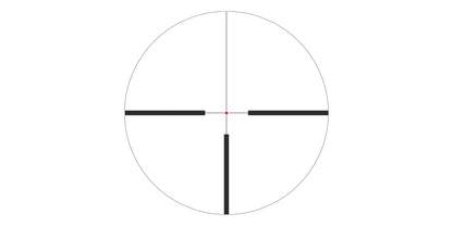 Reticolo illuminato G4Ai12 tipo German No.4 del cannocchiale Optisan EVE 3-12x56i