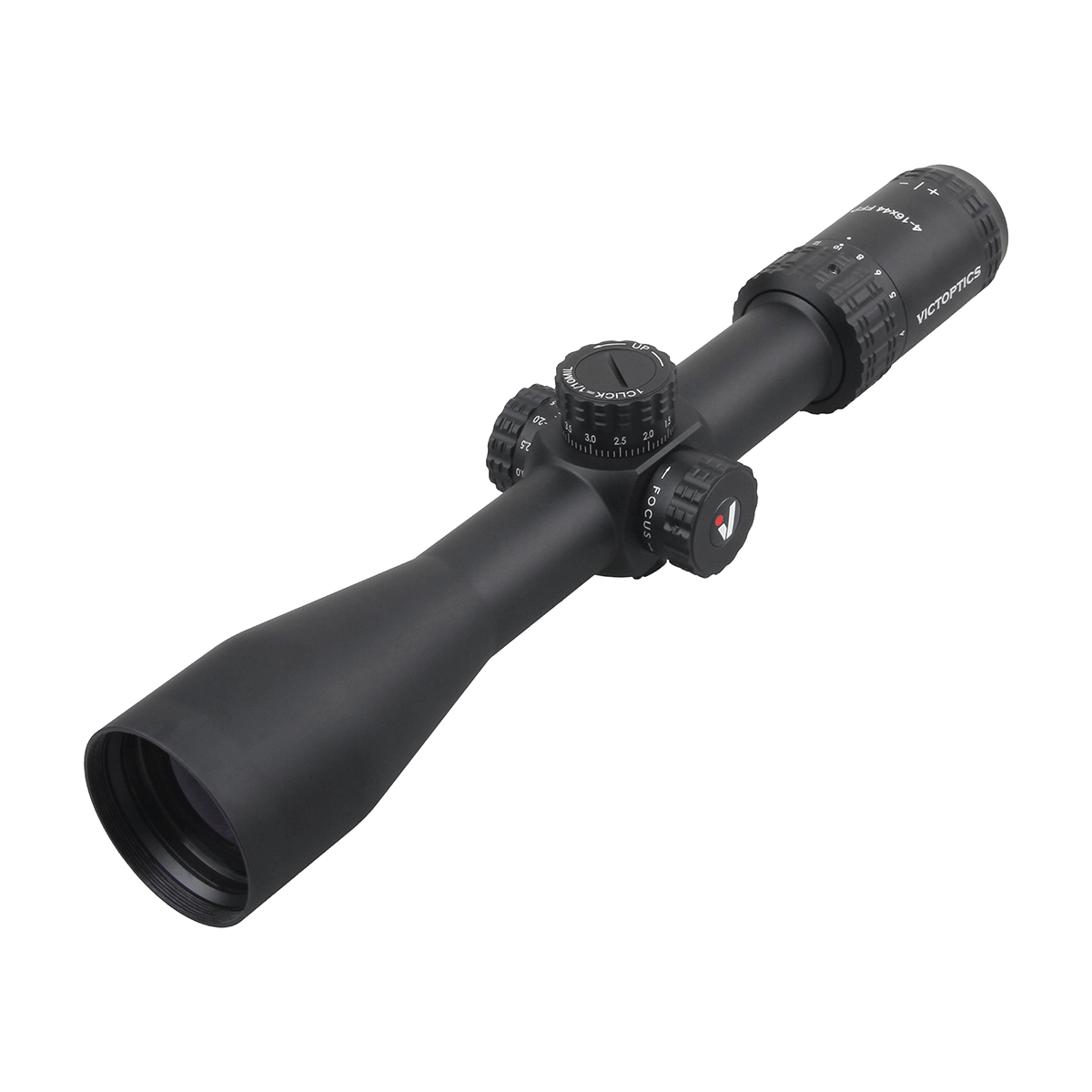 VictOptics S4 4-16x44 FFP con torrette e side focus