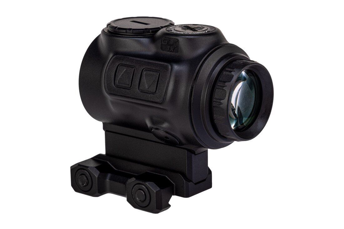 Primary Arms GLx 1x MicroPrism ACSS Cyclops - vista laterale con comandi a pulsante