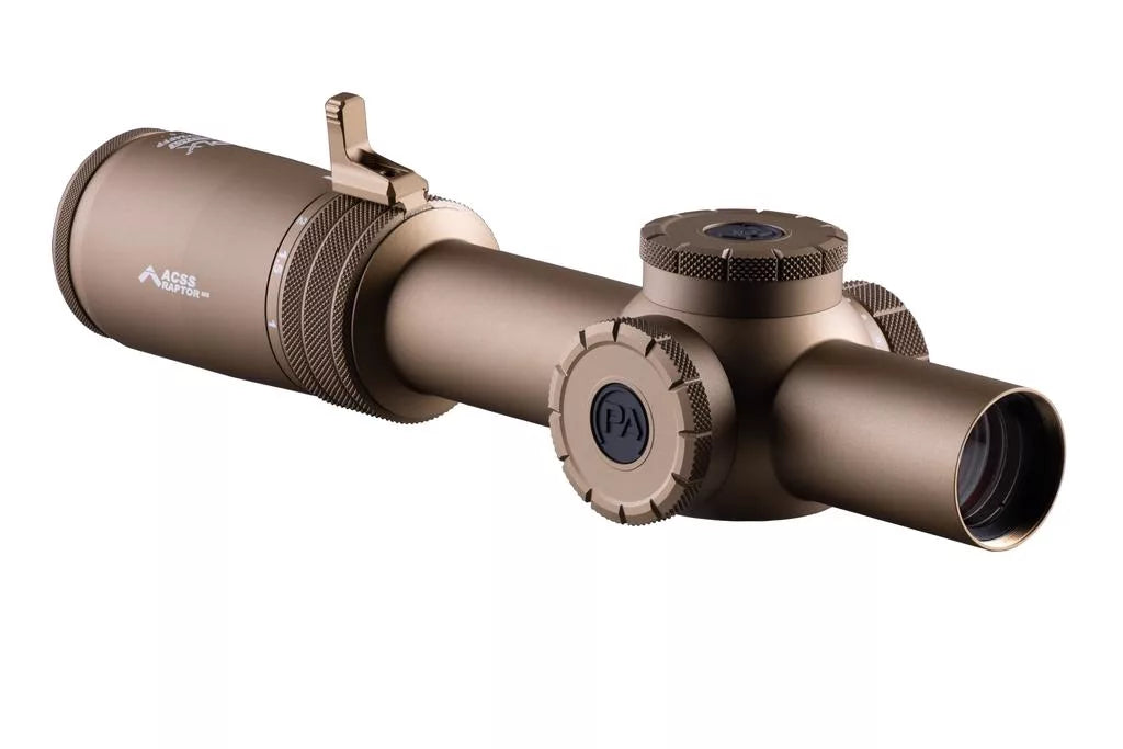 Primary Arms Compact PLxC 1-8x24 FFP Flat Dark Earth - vista laterale