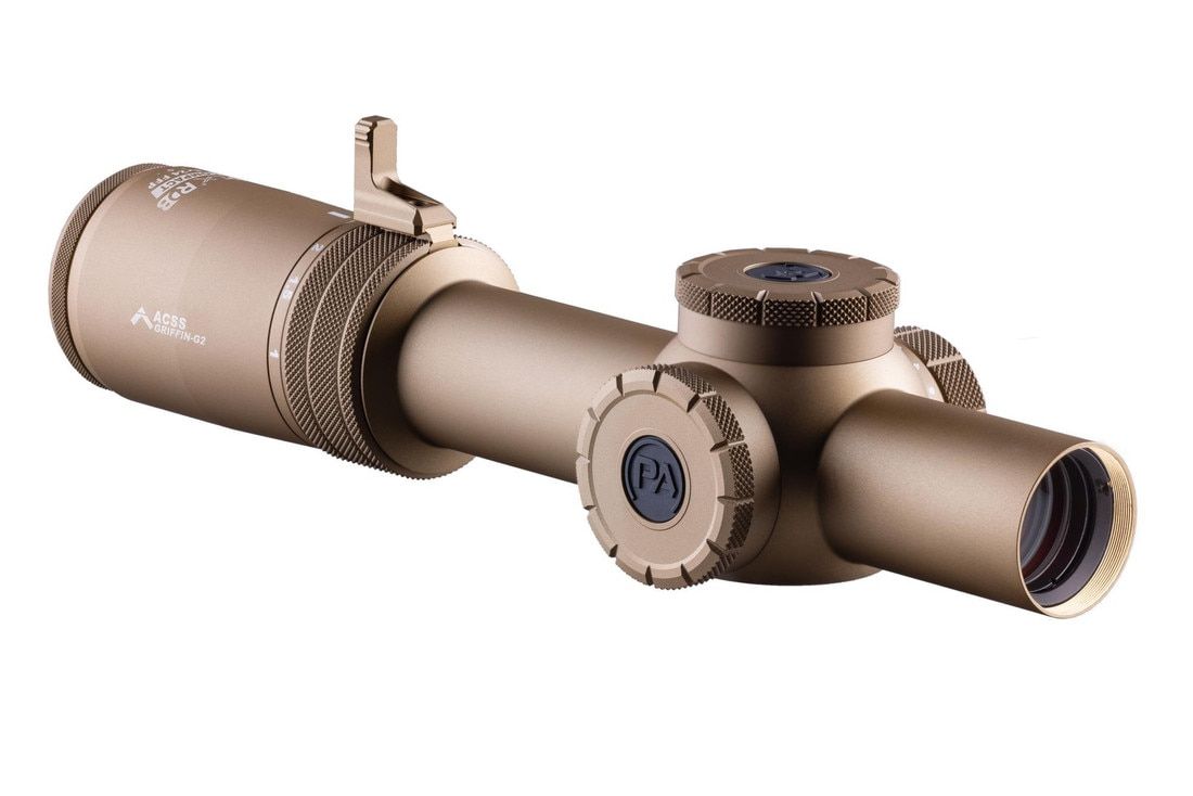 Primary Arms Compact PLxC 1-8x24mm FFP RDB ACSS Griffin MIL G2 FDE - vista principale