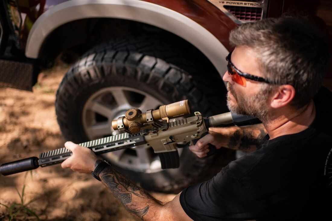 Primary Arms Compact PLxC 1-8x24mm FFP RDB ACSS Griffin MIL G2 FDE - reticolo ACSS Griffin MIL