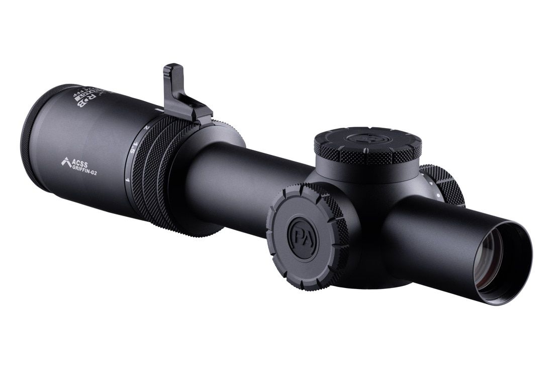Primary Arms Compact PLxC 1-8x24mm FFP RDB Rifle Scope ACSS Griffin MIL G2 - vista principale