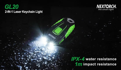 Nextorch GL20 Luce Led 60 Lumens e Laser Combo