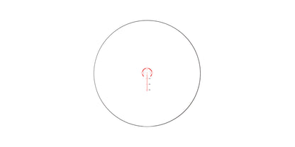 Reticolo Guerrilla Dot BDC rosso illuminato dello Swampfox Tomahawk II
