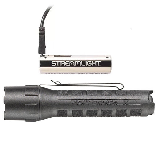 Streamlight PolyTac X USB Nera con batteria SL-B26 e cavo USB
