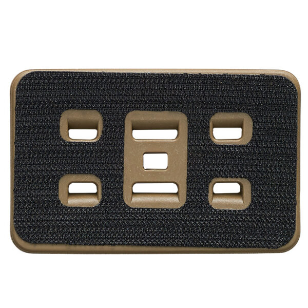 Streamlight Sidewinder Stalk Arc Rail Mount Adapter Plate - lato con interfaccia hook and loop